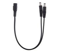 LEDSone 2 Way Splitter Cable 12V 5.5mm Heaphone Splitter Female to 2 Dual 5.5mm Male Cable Audio Mic Splitter Cable Compatible with Speaker Laptop CCTV Camera