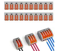 LEDSONE 20 Pcs Wire Connectors, Preciva Electrical Connector Blocks