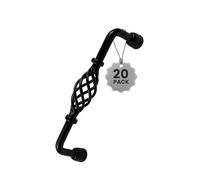 LEDSone 20 Pieces 128mm Kitchen Cabinet Handle Vintage Black Bird Cage Cupboard Door Drawer Pull Handles with Screw for Drawer, Door, Cupboards, Bathroom, Kitchen (Pack 20-128mm)