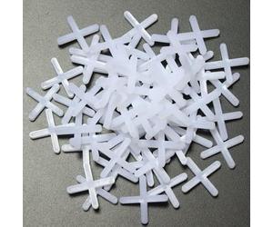 LEDSone 200 PCS Tile Spacers,Decorative Tile, 3mm Tile Spacers, Plastic Cross Tile Gasket,Slab Spacers, for Tile Fixing Mat Road Mat Garden Slab Tile Leveling