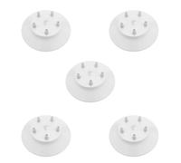 LEDSone 200mm Ceiling Light Fitting Plate for Pendent Lights, 5 Pack of 5 Outlet Metal Front Fitting White Ceiling Rose with Fitting Accessories for Ceiling and Spider Pendant Lighting
