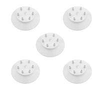 LEDSone 200mm Ceiling Light Fitting Plate for Pendent Lights, 5 Pack of 6 Outlet Metal Front Fitting White Ceiling Rose with Fitting Accessories for Ceiling and Spider Pendant Lighting