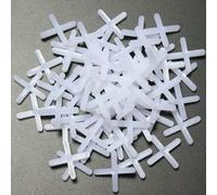 LEDSone 200pcs Tile Spacers 5mm Spacers Slab Spacers Plastic Cross Shaped Tile Spacers for Accurate Tile Positioning DIY Paving Tiling Wall Tiler Garden Slabs(5mm)