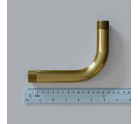 Ledsone 20mm Conduit 90 Elbow Smooth L Design Metal Male Thread Fitting Durable Corrosion-Resistant 5Pcs Yellow Brass