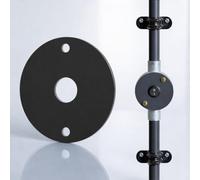 LEDSone 20mm Conduit Fitting Black Lid with Center Hole Heavy-Duty Metal Switch Cover for Terminal Boxes, Electrical Conduit Systems, Junction Boxes, and DIY Wiring Projects