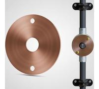 LEDSone 20mm Conduit Fitting Copper Lid with Center Hole Heavy-Duty Metal Switch Cover for Terminal Boxes, Electrical Conduit Systems, Junction Boxes, and DIY Wiring Projects