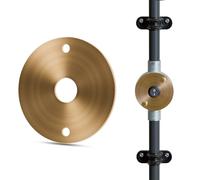 LEDSone 20mm Conduit Fitting Lid with Center Hole Heavy-Duty Metal Switch Cover for Terminal Boxes, Electrical Conduit Systems, Junction Boxes, and DIY Wiring Projects (Yellow Brass)