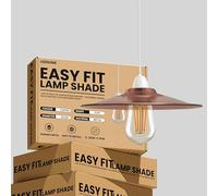 LEDSone 22cm Copper Metal Cone Pendant Lamp Shade E27 Ceiling Light Shade