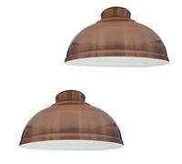 LEDSone 29Cm Retro Metal Easy Fit Ceiling Pendant Light Shade E27 Pendant Ceiling Lamp Shade Light Pendant Modern Lighting Shade for Bedroom Industrial Light Shade Ceiling Hanging Light Shade-2Pack
