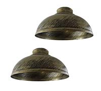 LEDSone 29Cm Retro Metal Easy Fit Ceiling Pendant Light Shade E27 Pendant Ceiling Lamp Shade Light Pendant Modern Lighting Shade for Bedroom Industrial Light Shade Ceiling Hanging Light Shade-2Pack