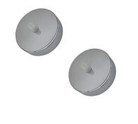 LEDSone 2PCS Ceiling Rose Pendant Cable Grip Clamp Plate for Light Fitting Hanging Lamp,100mm Multi Colour Full Set Hanging Lamp Ceiling Accessories (Chrome)