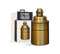 LEDSone 2Pcs E27 Lamp Holder, Vintage Edison Ceramic Lamp Socket,Screw Lampholder Fitting, DIY Pendant Light Wall Light CeilingLight, E27 Base Light Bulb Socket Holder