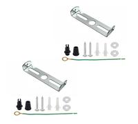 LEDSone 2Pcs Lighting Fixture Ceiling Plate Bracket 60mm Light Fixture Pendant Bracket with Screws Accessories for Home Office Lamp Base