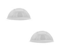 LEDSone 2PCS Metal Lamp Shades Living Room Ceiling Pendant Light Shade 40cm Easy Fit Lampshades Only for Industrial Ceiling Light Fitting Bedroom, Kitchen(Free Reducer Plate)(White)