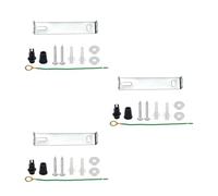 LEDSone 3 Pack Ceiling Rose Strap Bracket Plate with Accessories for Light Fixing, 95mm Metal Ceiling Plate Bracket for Suspension Pendant Light Fitting and Ceiling Lighting Lamp Base. (3)
