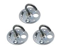 LEDSone 3 Pack Heavy Duty Ceiling Lights Base Plate Metal Ceiling Hooks Rust Proof Steel Wall Mount Ceiling Hooks Hanging Chandelier Plate Hook for Pendant Light, Ceiling Light and Plants Style 1