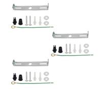 LEDSone 3 Pcs 115mm Ceiling Light Mounting Bracket Plate for Pendant Lamp Base, Metal Ceiling Rose Crossbar Fixing Bracket with Screws, Easy Install Light Fitting Accessory for Chandelier Lighting