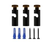 LEDSone 3 Pcs Ceiling Cable Mount Hooks for Swag Chandelier and Spider Lighting Minimalist Cord Keeper Easy Fit Metal Hook with Screw for Pendant Light Cable