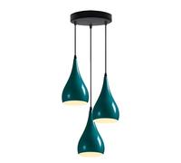 LEDSone 3 Way Multi Teardrop Ceiling Light Pendant Eyeball Design Colour Shades Modern ES E27 UK Lamp Fitting