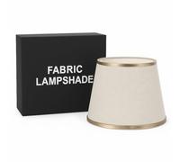 LEDSone 30cm Off White Fabric Drum Lampshade with A60 LED Bulb E27