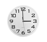 LEDSone 32 Cm (12.59") Wall clock, Modern Quartz Wall Clock - Stylish Round Wall Clock Perfect for Living Room, Office, Cafe, or Restaurant Decor - Silent Movement & Elegant Design (White)