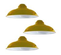 LEDSone 32CM Metal Ceiling Lamp Shade, Easy Fit Pendant Light for Bedroom, Hallway, Cafe, Restaurant, Modern Industrial Light Fixture, Stylish Pendant for Home & Commercial Spaces.3 Pack