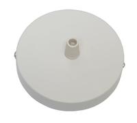 LEDSone 3PCS Ceiling Rose Pendant Cable Grip Clamp Plate for Light Fitting Hanging Lamp,100mm Multi Colour Full Set Hanging Lamp Ceiling Accessories (White)