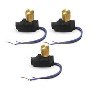 LEDSone 3PCs Dimmer Rotary Switch for Dimmable LED, Halogen and Incandescent Bulbs, 220V, 3A, Gold