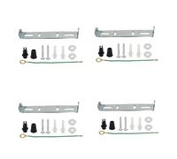 LEDSone 4 Pack Ceiling Rose Strap Bracket Plate with Accessories for Light Fixing, 95mm Metal Ceiling Plate Bracket for Suspension Pendant Light Fitting and Ceiling Lighting Lamp Base. (4)