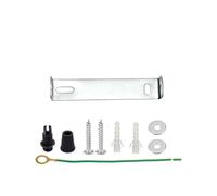 LEDSone 45mm Ceiling Light Mounting Bracket Kit Metal Crossbar Plate Pendant Light Fixture with Screws Wall Plugs Washers Earth Wire for Ceiling Rose Lighting Installation (45mm)