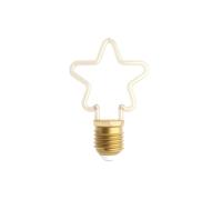 LEDSone 4W 8W E27 Retro LED Edison Bulb 220V-240V Vintage Soft Filament Bulb Holiday Night Light Christmas Home Decor Halloween Lights (Star Shape - 4W, 1 Pack)