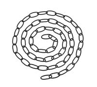 LEDSone 5 m Heavy Duty Metal Black Chain for Vintage Chandelier Suspended Ceiling Pendant Hanging Lamps Safety Barriers, and Outdoor, Indoor & Garden Décor