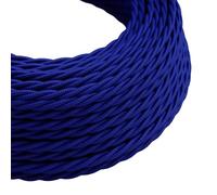 LEDSone 5 Meter Vintage 3 Core Twisted Electric Cable Fabric Covered Wire Italian Braided 0.75 mm Electrical Cable Flexible Wire for Lighting Other Appliances