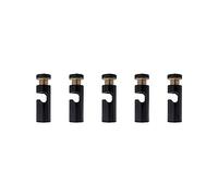 LEDSone 5 Pack Ceiling Cable Mount Black Hook for Swag Pendant and Chandelier Lighting Minimalist Cord Keeper Swag Hook for Ceiling and Wall Modern Ceiling Hooks for Swag Light Easy Fit.