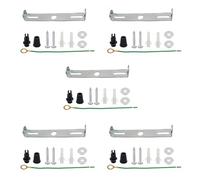 LEDSone 95mm Light Fixture Mounting Bracket, Ceiling Steel Light Plate, Ceiling Pendant Light Kit Sconce Mounting Plate with Screws, Nuts, 4-Pack