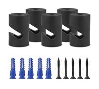 LEDSone 5 Pcs Decentralizer Pendant Light Cable Hook Lighting Fixture Organiser Pendant Cord Clip Cable Mounting a Ceiling or wall-Mounted 'V' Hook for Fabric Electrical Cables