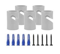 LEDSone 5 Pcs Decentralizer Pendant Light Cable Hooks Ceiling or Wall-Mounted Metal V Hooks for Fabric Electrical Cables, Hanging Pendant Lights, Cable Clips & Lighting Fixture Organizer.