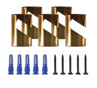 LEDSone 5 Pcs Decentralizer Pendant Light Cable Hooks Ceiling or Wall-Mounted Metal V Hooks with Screws for Fabric Electrical Cables, Hanging Pendant Lights, Cable Clips & Lighting Fixture Organizer.