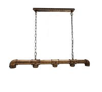 LEDSone 5 Way Industrial Pipe Pendant Light Vintage Ceiling Fixture Adjustable Hanging Lamp with E27 Base for Kitchen Island, Dining Room, Bar, Living Room, Farmhouse Décor