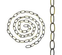 LEDSone 6.5 Feet Heavy Duty Metal Chain for Vintage Chandelier, Suspended Ceiling Pendant, and Hanging Lamps Durable, Adjustable, Ideal for Rustic, Industrial, or Home Décor (2 M Chain)