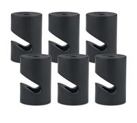 LEDSone 6 Pcs Decentralizer Pendant Light Cable Hooks Ceiling or Wall-Mounted Metal V Hooks for Fabric Electrical Cables, Hanging Pendant Lights, Cable Clips & Lighting Fixture Organizer.