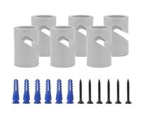 LEDSone 6 Pcs Decentralizer Pendant Light Cable Hooks Ceiling or Wall-Mounted Metal V Hooks for Fabric Electrical Cables, Hanging Pendant Lights, Cable Clips & Lighting Fixture Organizer.