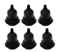 LEDSone 6 Pcs Plastic E27 Light Bulb Lamp Holder - Durable Heat-Resistant Lamp Socket, Standard Edison Screw Base Fitting for DIY Lighting, Pendant, Ceiling & Table Lamps (6 Pack)