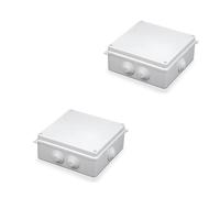 LEDSone ABS Plastic Waterproof IP65 Junction Box Universal Weatherproof Surface Mounted Electrical Project Enclosure(5.9x5.9x2.75 inch)