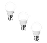 LEDSone B22 Bayonet LED Bulbs A60 GLS, 12W LED Light Bulb, Cool White 6000K, Super Bright 80Lm/W, Non-Dimmable, Energy Saving Light Bulbs, 3 Pack