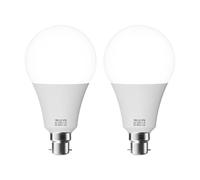 LEDSone B22 Bayonet LED Light Bulb, GLS B22 LED Bulbs Cool White 6000K, Energy Saver Bulb, 80lm/W Lumen, Non-Dimmable (2 Pack, 18W)