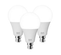 LEDSone B22 Bayonet LED Light Bulb, GLS B22 LED Bulbs Cool White 6000K, Energy Saver Bulb, 80lm/W Lumen, Non-Dimmable (3 Pack, 18W)