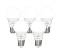 LEDSone Bayonet Light Bulb, 60W Equivalent, Warm White 2700K, 5W 490lm Super Bright LED Bulb, B22 LED Bulb, BC A60 GLS Energy Saving Light Bulb Non-dimmable, (12W - E27, 5 Pack)