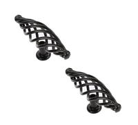 LEDSone Black Birdcage Cabinet Handle 100mm Vintage Bar Pull Handle