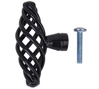 LEDSone Black Kitchen Cabinet Knob Bird Cage Kitchen Cabinet Knob Black for Dresser Drawer Knob Black Hardware Dresser Door Pull Durable Handle Knob